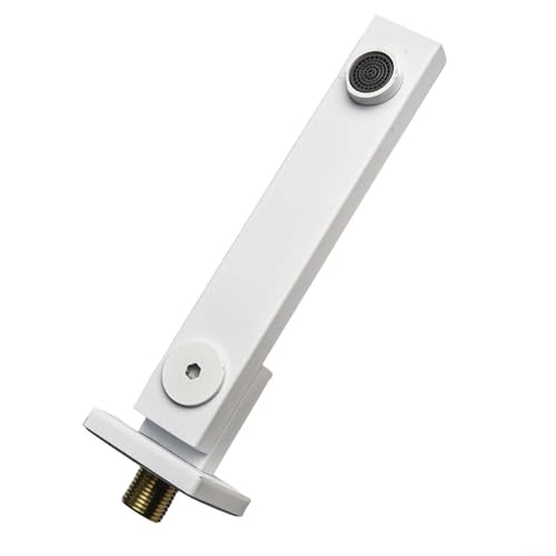 Stilvolle Badewannenarmatur mit verdecktem Design und 180 Grad schwenkbarem Auslauf für moderne Badezimmer (Silber) von BlesConi