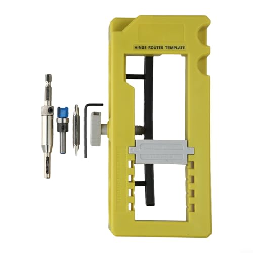 Türscharnier-Fräser-Schablonen-Set mit rutschfesten Pads für optimale Leistung Türscharnier-Fräser-Schablonen-Set mit rutschfesten Pads für optimale Leistung von BlesConi