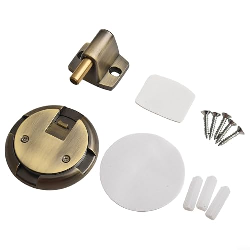 Türstopper aus Zinklegierung für Wände, mechanisch verriegelnder Türstopper mit verstellbarer Höhe und einfacher Installation (Antikes Kupfer) von BlesConi