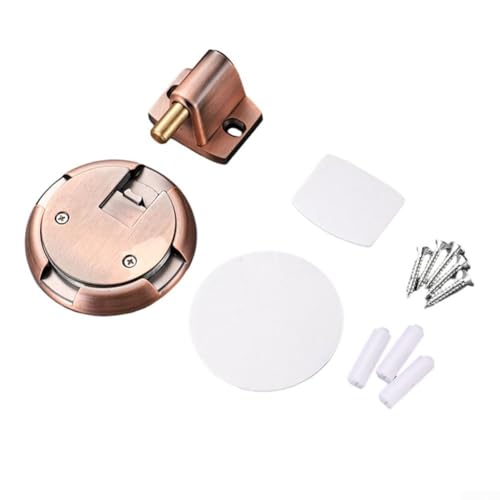 Türstopper aus Zinklegierung für Wände, mechanisch verriegelnder Türstopper mit verstellbarer Höhe und einfacher Installation (Rotbronze) von BlesConi