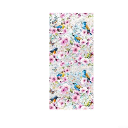 Umweltfreundliche PVC-Fensterfolie mit Blumenmuster, schmutzige Fensterdekorationslösung (A) von BlesConi