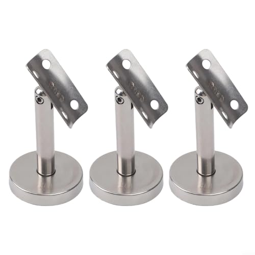 Verstellbare Handlaufhalterungen aus 304 Edelstahl für stabile Unterstützung (80 mm-A), 3 Stück von BlesConi