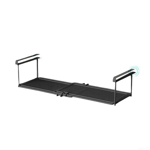 Verstellbare Küchenaufbewahrungslösung unter dem Regal mit flexibler Größe (schwarz) von BlesConi