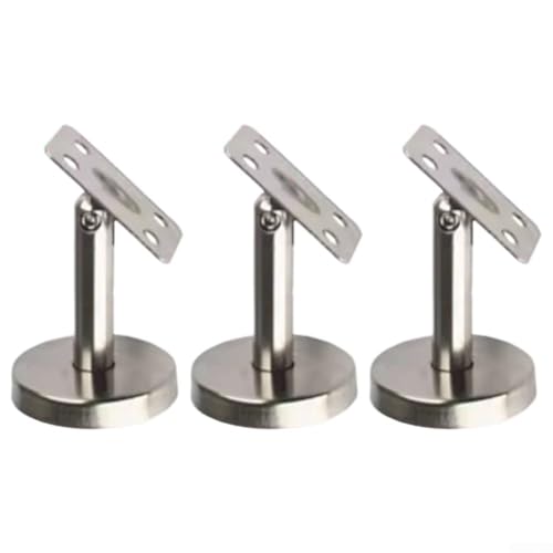 Verstellbares Handlaufhalterungs-Set, 3 bewegliche 304 Edelstahlstützen (60 mm-B) von BlesConi