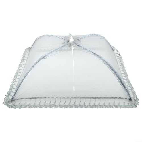 Vintage Netz-Tischdecke mit stilvollem Regenschirm-Design für Lebensmittel und Snack-Schutz (4) von BlesConi