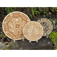 Rad Des Jahres Flachrelief Aus Birkensperrholz Pagan Altar Wanddeko Sabbat Kalender Wicca Ritual Wheel Of The Year Holzschild von BlesersHolzwelten