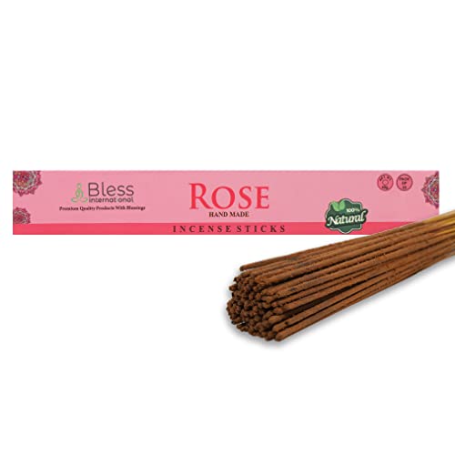 Bless-Frankincense-and-Myrrh Handmade-Hand-Dipped-Incense-Sticks Organic-Chemicals-Free for-Purification-Relaxation-Positivity-Yoga-Meditation The-Best-Woods-Scent (25 Sticks (40GM)) von Bless International