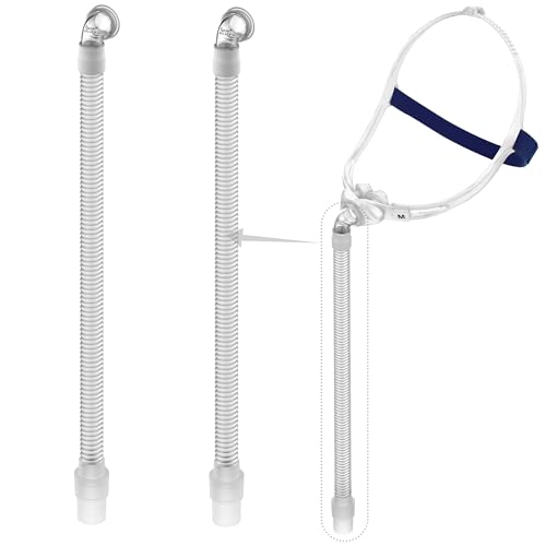 2er-Pack Ersatz-Kurzschlauchmontage kompatibel mit Swift FX mit Ellenbogen & Drehgelenk, einfach zu verwenden & 360° Drehung, Schnellverschluss, Hochwertiges CPAP-Zubehör von BlessEase von BlessEase