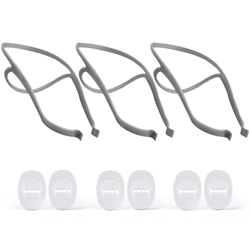 3er-Pack Ersatz-Kopfband kompatibel mit Airfit P10 - Enthält 3 Ersatz-CPAP-Kopfbänder & 6 Verstellclips, Superelastisch, Preiswertes CPAP-Zubehör von BlessEase von BlessEase