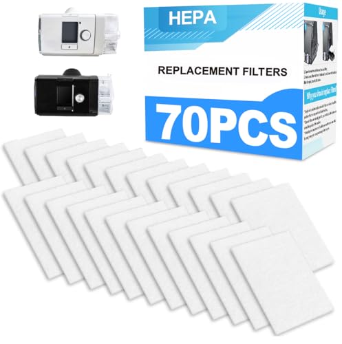 70 Ersatzfilter-Packungen – Drei-Jahres-Vorrat an Filtern für AirSense 10, AirCurve 10 - S9, und AirStart Serien – Großartiges Preis-Leistungs-Verhältnis von BlessEase von BlessEase