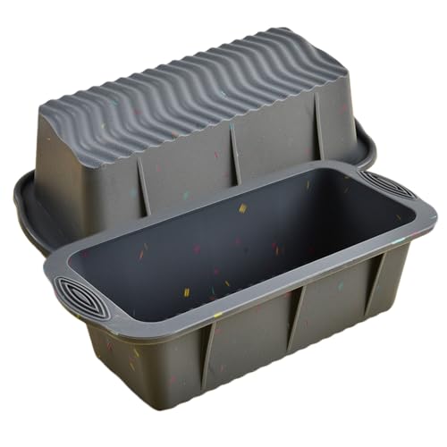 BlessFly Silikonbrot Pfanne Set von 2, Antihaft Easy Release Rechteck Silikon Kuchen Backware, BPA freie Silione Backpfannen für Ofen, Silikonform für hausgemachtes Brot, Toast Brownie Loaf, Meatloaf BlessFly Silikonbrot Pfanne Set von 2, Antihaft Easy Release Rechteck Silikon Kuchen Backware, BPA freie Silione Backpfannen für Ofen, Silikonform für hausgemachtes Brot, Toast Brownie Loaf, Meatloaf von BlessFly