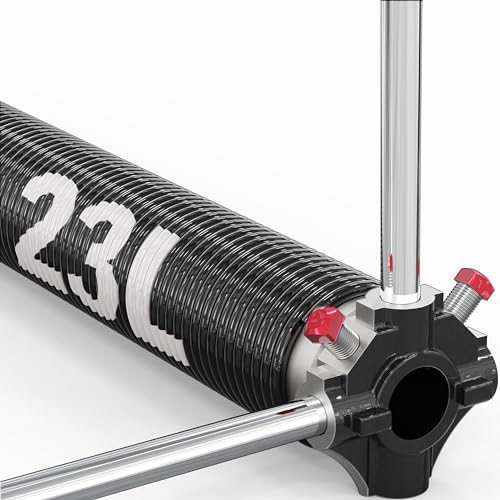 Blesseras Linksgewickelte Garagentor-Torsionsfeder mit rutschfesten Wickelstangen, 0,5 x 5,1 x 58,4 cm, linksgewickelt für die rechte Seite, schwarzer Wickelkegel, Einzelpackung Blesseras Linksgewickelte Garagentor-Torsionsfeder mit rutschfesten Wickelstangen, 0,5 x 5,1 x 58,4 cm, linksgewickelt für die rechte Seite, schwarzer Wickelkegel, Einzelpackung von Blesseras