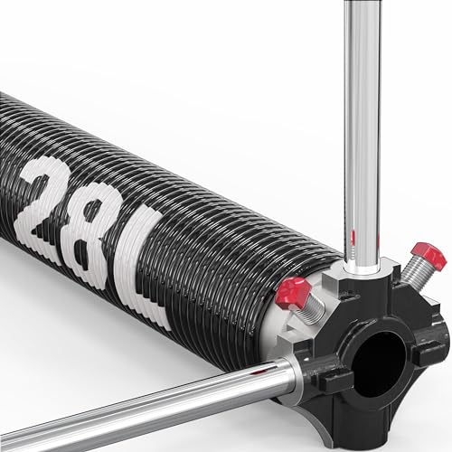 Blesseras Linksgewickelte Garagentor-Torsionsfeder mit rutschfesten Wickelstangen, 0,55 x 5,1 x 71,1 cm, linksgewickelt für die rechte Seite, schwarzer Wickelkegel, Einzelpackung Blesseras Linksgewickelte Garagentor-Torsionsfeder mit rutschfesten Wickelstangen, 0,55 x 5,1 x 71,1 cm, linksgewickelt für die rechte Seite, schwarzer Wickelkegel, Einzelpackung von Blesseras