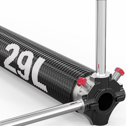 Blesseras Linksgewickelte Garagentor-Torsionsfeder mit rutschfesten Wickelstangen, 0,55 x 5,1 x 73,7 cm, linksgewickelt für die rechte Seite, schwarzer Wickelkegel, Einzelpackung Blesseras Linksgewickelte Garagentor-Torsionsfeder mit rutschfesten Wickelstangen, 0,55 x 5,1 x 73,7 cm, linksgewickelt für die rechte Seite, schwarzer Wickelkegel, Einzelpackung von Blesseras