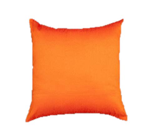 Blessfull Healing Plain Solid Art Silk Superlative Orange Kissenbezüge - 2er-Pack von Blessfull Healing