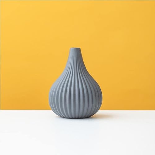 Blessings Decor Neue Moderne Luxus Home Dekoration Stil Keramik Vase (Keramik Grau) von Blessings Decor