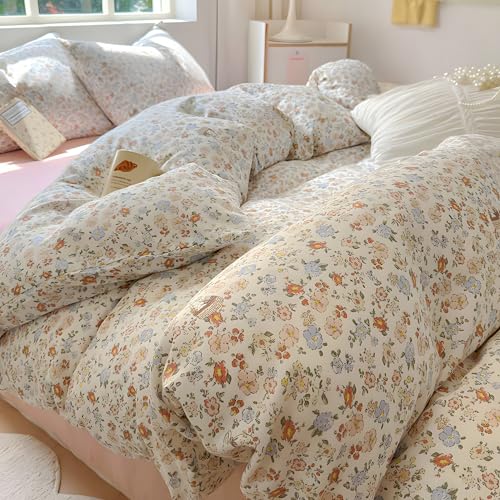 Bleswleth Kids Bedding Set 100x135cm | Double-Sided Pastoral Flowers | Oeko-Tex Certified Microfiber | Zip Closure Duvet Cover & 40x60cm Pillowcase von Bleswleth