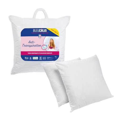 Bleu Câlin - 2er-Set Kopfkissen Sommer Anti-Transpiration TopCool Weiß 60x60 cm OTOH von Bleu Câlin