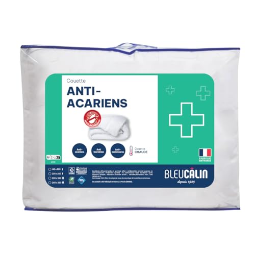 Bleu Câlin Bettdecke für Allergiker, Sanitized behandelt, 140x200 cm, Weiß, KMS40 von Bleu Câlin