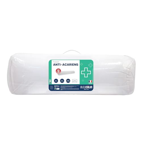 Bleu Câlin Nackenrolle, weich, milbendicht, antibakteriell, für Einzelbett, Bezug aus Mikrofaser, 90 cm Bleu Câlin Nackenrolle, weich, milbendicht, antibakteriell, für Einzelbett, Bezug aus Mikrofaser, 90 cm von Bleu Calin
