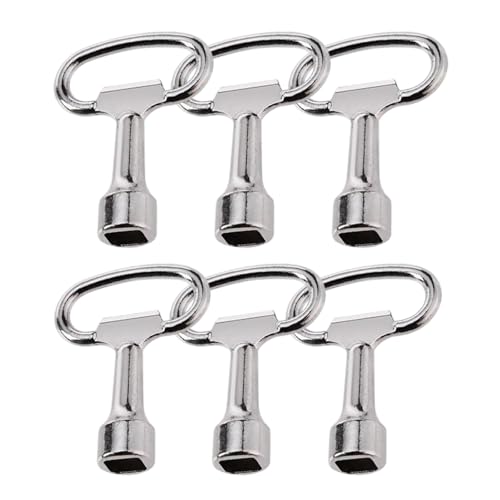 Bliceon 8 Stück Vierkantschlüssel, Metall Dornschlüssel Steckschlüssel Schaltschrankschlüssel Allzweckschlüssel für Elektrokasten Gas Wasser Stromzähler Box Schrank (13X8X8mm) von Bliceon