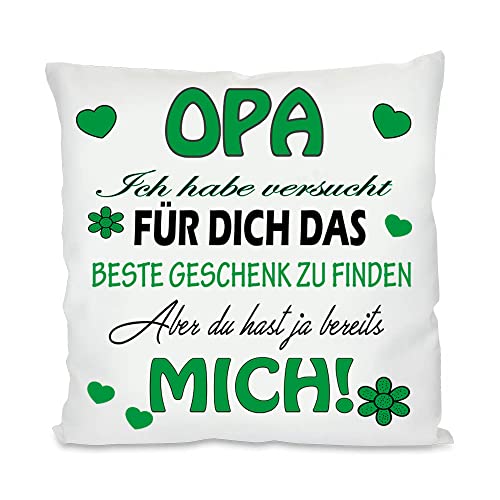 ICH Habe VERSUCHT Finden Kuschelkissen| Eltern Mama, Papa, Tante, Bruder, Schwester | Fotokissen | Motivkissen | bedrucktes Kissen | Kissen (mit Kissenfüllung, Opa) von Blickfang