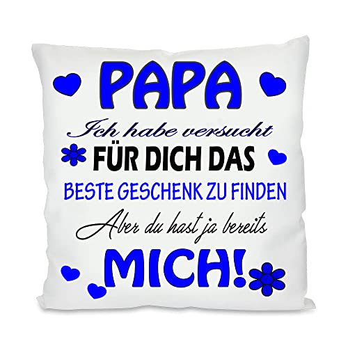 ICH Habe VERSUCHT Finden Kuschelkissen| Eltern Mama, Papa, Tante, Bruder, Schwester | Fotokissen | Motivkissen | bedrucktes Kissen | Kissen (ohne Kissenfüllung, Papa) von Blickfang