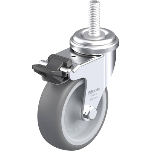 BLICKLE lra-tpa 75 g-fi-gs10 Lenkrolle, 7,5 cm Rad Durchmesser, 165 LB. Tragkraft von Blickle