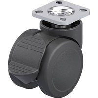 Blickle 842676 LKDB-PUA 50G-RA-P20 Kunststoff-Doppel-Lenkrolle Rad-Durchmesser: 50mm Tragfähigkeit von Blickle