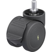 Blickle 849801 LKDB-PUA 50G-RA-ELS Kunststoff-Doppel-Lenkrolle Rad-Durchmesser: 50mm Tragfähigkeit von Blickle
