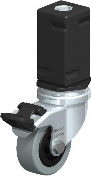 Blickle Lenkrolle Rolle Mit Feststeller Rad ø  50 Mm Lra Vpa 50 G Fi Ev07 Grau    B-Ware von Blickle
