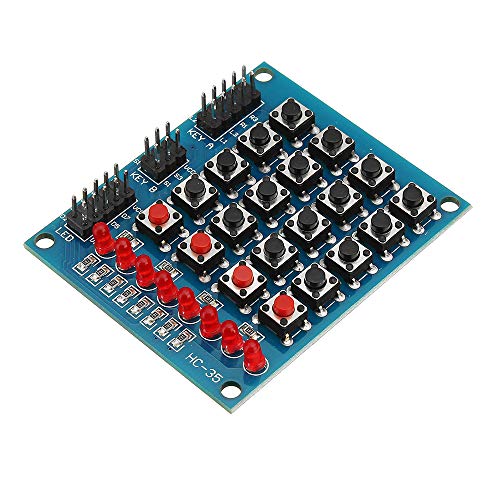BliliDIY 8 Led 4X4 Druckschalter 16 Tasten Matrix Unabhängiges Tastaturmodul Für Avr Arm Stm32 BliliDIY 8 Led 4X4 Druckschalter 16 Tasten Matrix Unabhängiges Tastaturmodul Für Avr Arm Stm32 von BliliDIY