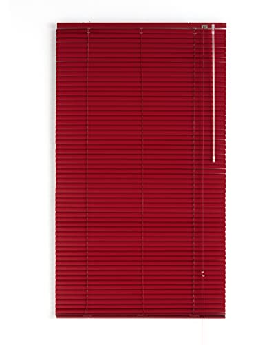 Blindecor 2101 Venezianisches Aluminium, Metall, Rot, 120x250 cm von Blindecor