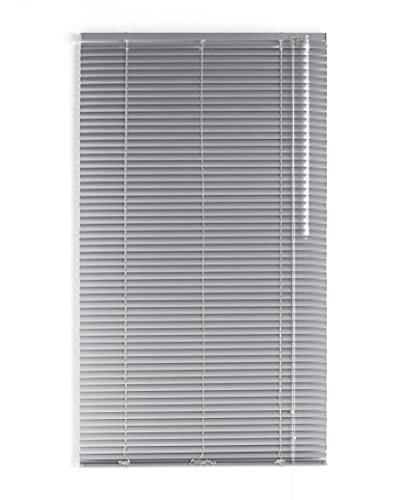Blindecor 2101 Venezianisches Aluminium mit Streifen, Metall, Silber, 150X180 cm von Blindecor