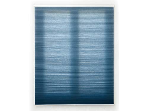 Blindecor Plissee, Wabenmuster, erhältlich in vielen Farben und Größen 95 x 230 cm blau von Blindecor