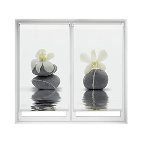 Blindecor Easy Verdunkelungsrollo ohne Bohren, Digitaldruck, Orchidee, 85 x 150 cm, Stoffgröße 82 x 145 cm, 2 Stück Blindecor Easy Verdunkelungsrollo ohne Bohren, Digitaldruck, Orchidee, 85 x 150 cm, Stoffgröße 82 x 145 cm, 2 Stück von Blindecor