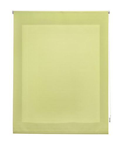 Uniestor Liso | Rollo lichtdurchlässig - Pistaziengrün, 140 x 175 cm (BxH) | Stoffgröße 137 x 170 cm. Lichtdurchlässiges rollo für fenster von Blindecor