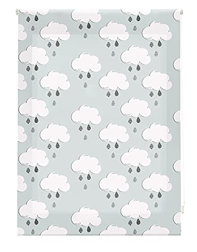 Blindecor Kinder-Rollo durchscheinend, Clouds, 130 x 180 cm (B x H) von Blindecor