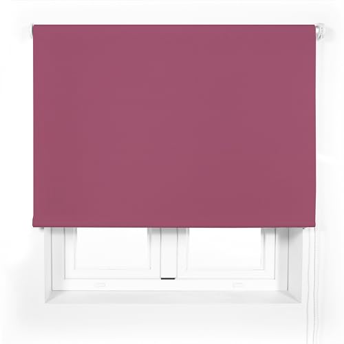 Blindecor Premium lichtdurchlässiges Rollo nach Maß | Lila | Rollo 100 x 240 cm (Breite x Höhe) Stoffgröße 97 x 235 cm | lichtdurchlässiges Rollo mit 38 mm Rohr, robuster und eleganter von Blindecor