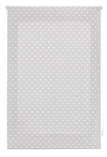 blindecor Rollo Flecken, Stoff, Grau, 110 x 180 cm von Blindecor