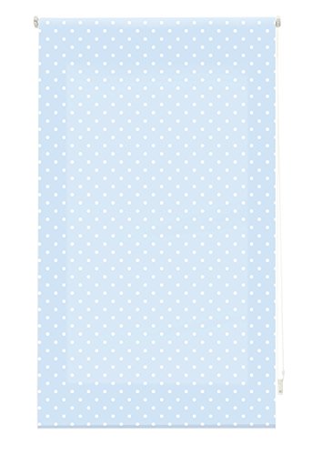 blindecor Rollo Flecken, Stoff, Hellblau, 120 x 180 cm von Blindecor