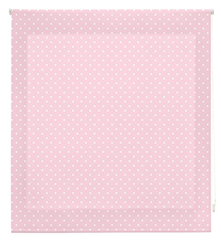 blindecor Rollo Flecken, Stoff, Pink, 150 x 180 cm von Blindecor