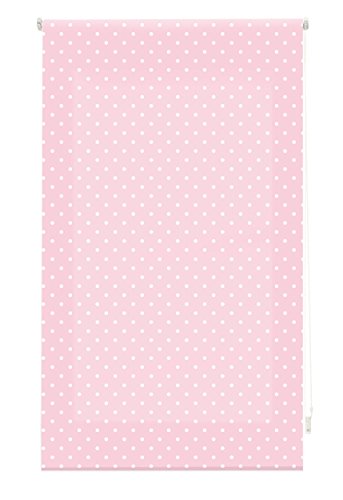 blindecor Rollo Flecken, Stoff, Pink, 160 x 180 cm von Blindecor