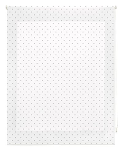 blindecor Rollo Flecken, Textil, weiß grau, 120 x 180 cm von Blindecor