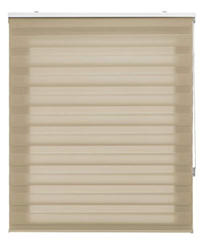 Blindecor Rollo für Tag und Nacht, Beige, 135 x 250 cm von Blindecor