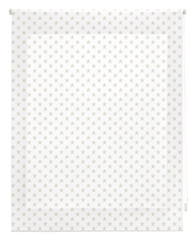 blindecor Stars Rollo, Stoff, Beige, 120 x 180 cm von Blindecor