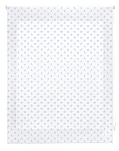 blindecor Stars Rollo, Stoff, Hellblau, 140 x 250 cm von Blindecor