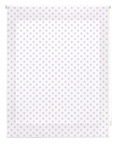 blindecor Stars Rollo, Stoff, Lila, 100 x 180 cm von Blindecor