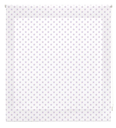 blindecor Stars Rollo, Stoff, Lila, 150 x 180 cm von Blindecor