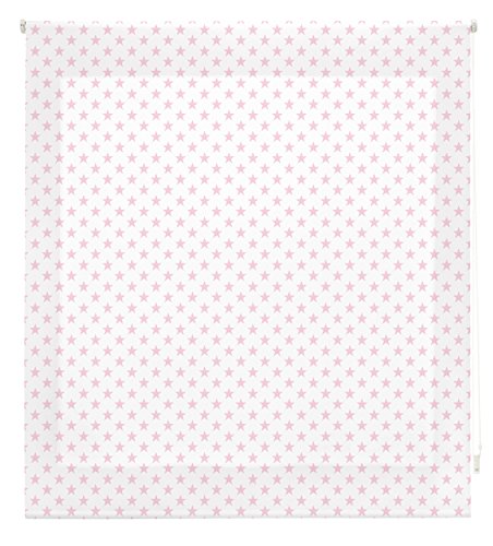 blindecor Stars Rollo, Stoff, Pink, 150 x 180 cm blindecor Stars Rollo, Stoff, Pink, 150 x 180 cm von Blindecor
